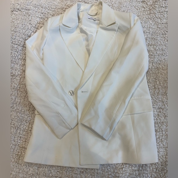 White Double Breasted Blazer - Picture 3 of 5